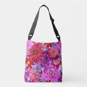 Roze Bloemen Dahlia Tas