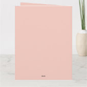 Roze Bloemen Daisy Bijen Baby shower Bedankkaart (Achterkant)