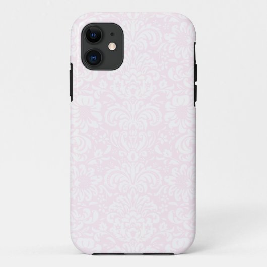 Roze Bloemen Damask iPhone 5/5S Hoesje (Achterkant)
