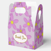 Roze Bloemen Dank je wel voor dozen Bedankdoosjes (Geopend)