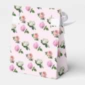 Roze Bloemen Dank U  Bedankdoosjes (Achterkant)