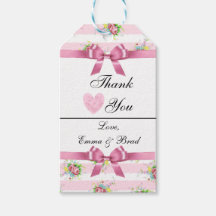  roze bloemen dank u cadeau Label