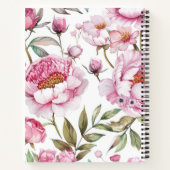 Roze Bloemen Dankbaarheid Dagboek Notitieboek (Achterkant)