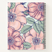 Roze Bloemen Dankbaarheid Journaal 2025 Notitieboek (Achterkant)