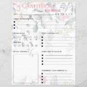 Roze Bloemen Dankbaarheid Tijdschrift Papier Blad (Voorkant)