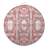 Roze Bloemen Dartboard Dartbord (Voorkant)