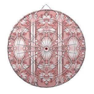 Roze Bloemen Dartboard Dartbord