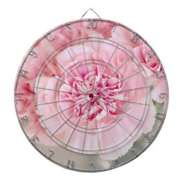 Roze bloemen dartbord