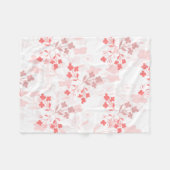 Roze bloemen deken (Voorkant (Horizontaal))