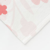 Roze bloemen deken (Hoek)