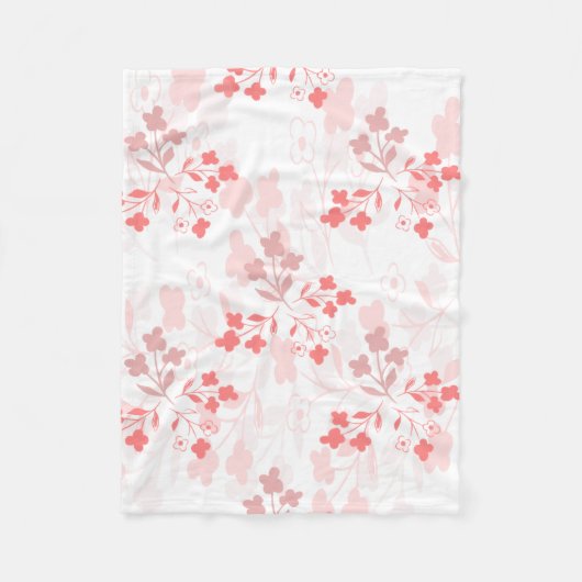 Roze bloemen deken (Voorkant)