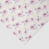 Roze Bloemen (Design 76 Pink Series) Tissuepapier (Detail)