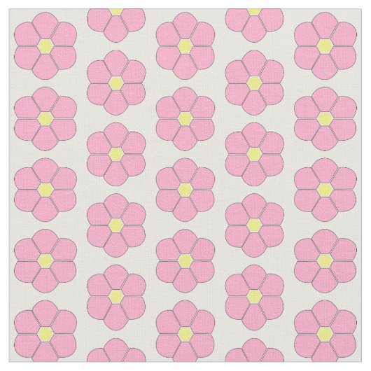 Roze bloemen design stof (Close Up)