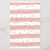 Roze bloemen die de groene Baby Floral willen (Achterkant)