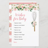 Roze bloemen die de groene Baby Floral willen (Voorkant / Achterkant)