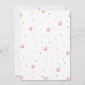 Roze Bloemen Dinosaurus Triceratops Verjaardag Mei Kaart (Achterkant)