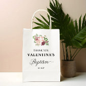 Roze Bloemen Doop Meisje Medium Cadeauzakje