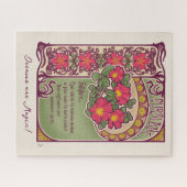 Roze bloemen, dromen en de nieuwe stijl van de Mag Legpuzzel (Horizontaal)