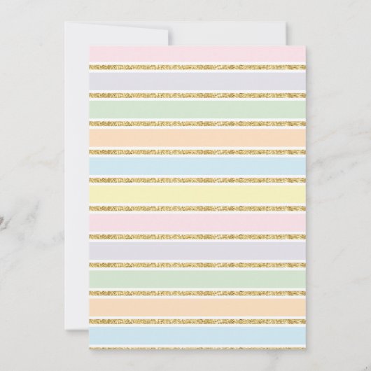 Roze Bloemen Eenhoorn Magische Verjaardag Regenboo Kaart (Achterkant)