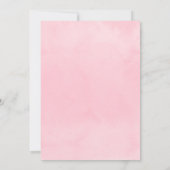 roze bloemen | Eerste Heilige Communie Kaart (Achterkant)