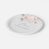 Roze Bloemen Elegant Botanisch Papier Bord (Gekanteld)