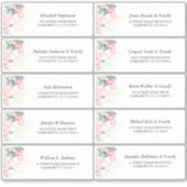 Roze Bloemen Elegant Zomerfeest Sticker (Voorkant)