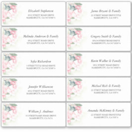 Roze Bloemen Elegant Zomerfeest Sticker