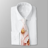 Roze Bloemen Elegante Eucalyptus Trouwkamer Stropdas (Gebonden)