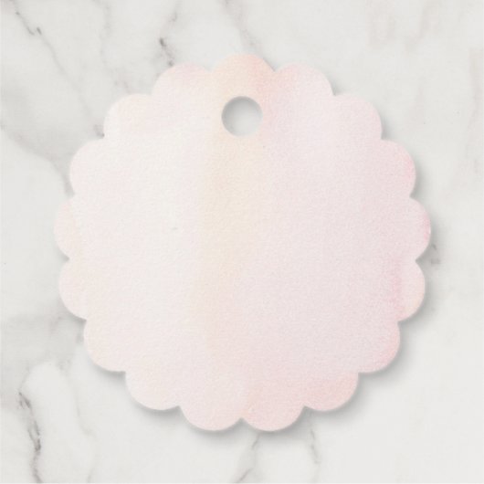 Roze Bloemen Elegante Verjaardag Dank u Bedankjes Labels (Achterkant)