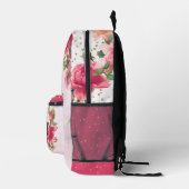 roze bloemen en elfjes meisje bedrukte rugzak (Rechts)