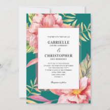 Roze Bloemen en Groene Theebruiloft