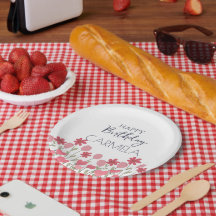 Roze bloemen en harten verjaardagsfeest