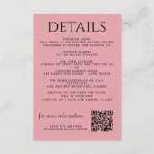 Roze Bloemen en Lantaarns Informatiekaartje (Voorkant)