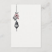 Roze Bloemen en Lantaarns Informatiekaartje (Achterkant)