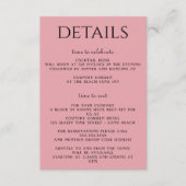 Roze Bloemen en Lantaarns Informatiekaartje (Voorkant)