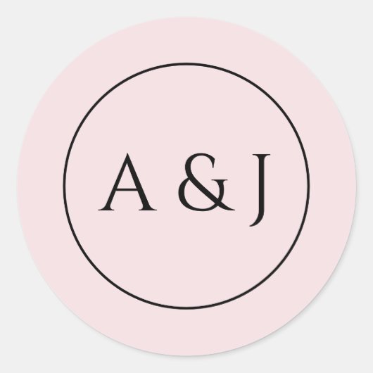 Roze Bloemen en Lantaarns Ronde Sticker (Voorkant)