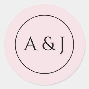 Roze Bloemen en Lantaarns Ronde Sticker