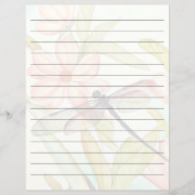 Roze bloemen en libel omzoomd