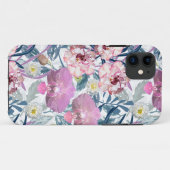 Roze bloemen en orchidee Case-Mate iPhone case (Achterkant (horizontaal))