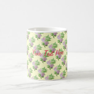 Roze bloemen en originele schilderkunst van het bl koffiemok