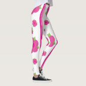 Roze bloemen en strepen leggings (Rechts)