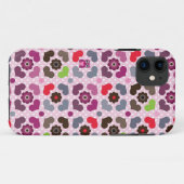 roze bloemen en uil Case-Mate iPhone case (Achterkant (horizontaal))