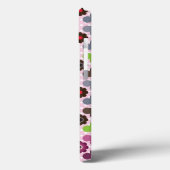roze bloemen en uilen patroon Case-Mate iPhone case (Achterkant / Links)
