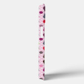roze bloemen en uilen patroon Case-Mate iPhone case (Achterkant / Rechts)