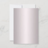 Roze Bloemen en Vlinder Save The Date Kaart (Achterkant)