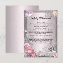 Roze Bloemen en vlinder veiligheidsmaatregelen