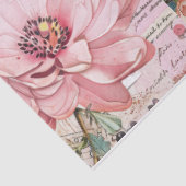Roze Bloemen Ephemera Collage Decoupage Tissuepapier (Detail)
