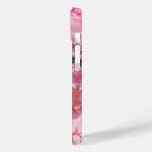 ✨Roze Bloemen Esthetische iPhone Case – Zachte Mei (Achterkant / Links)