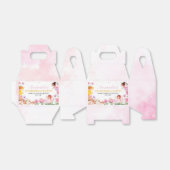 Roze Bloemen Fairy Meisje Verjaardag Favor Box Bedankdoosjes (Uitgevouwen)
