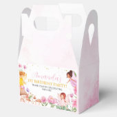 Roze Bloemen Fairy Meisje Verjaardag Favor Box Bedankdoosjes (Geopend)